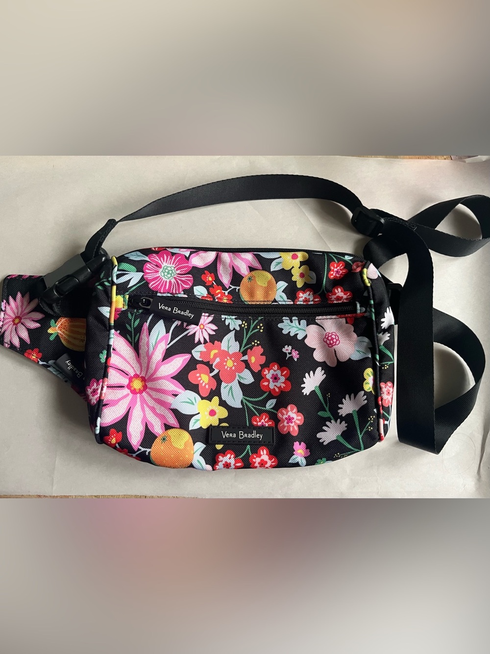 Vera Bradley  Belt Bag “Tangerine Twist” Fanny Waist Pack Excellent Condition